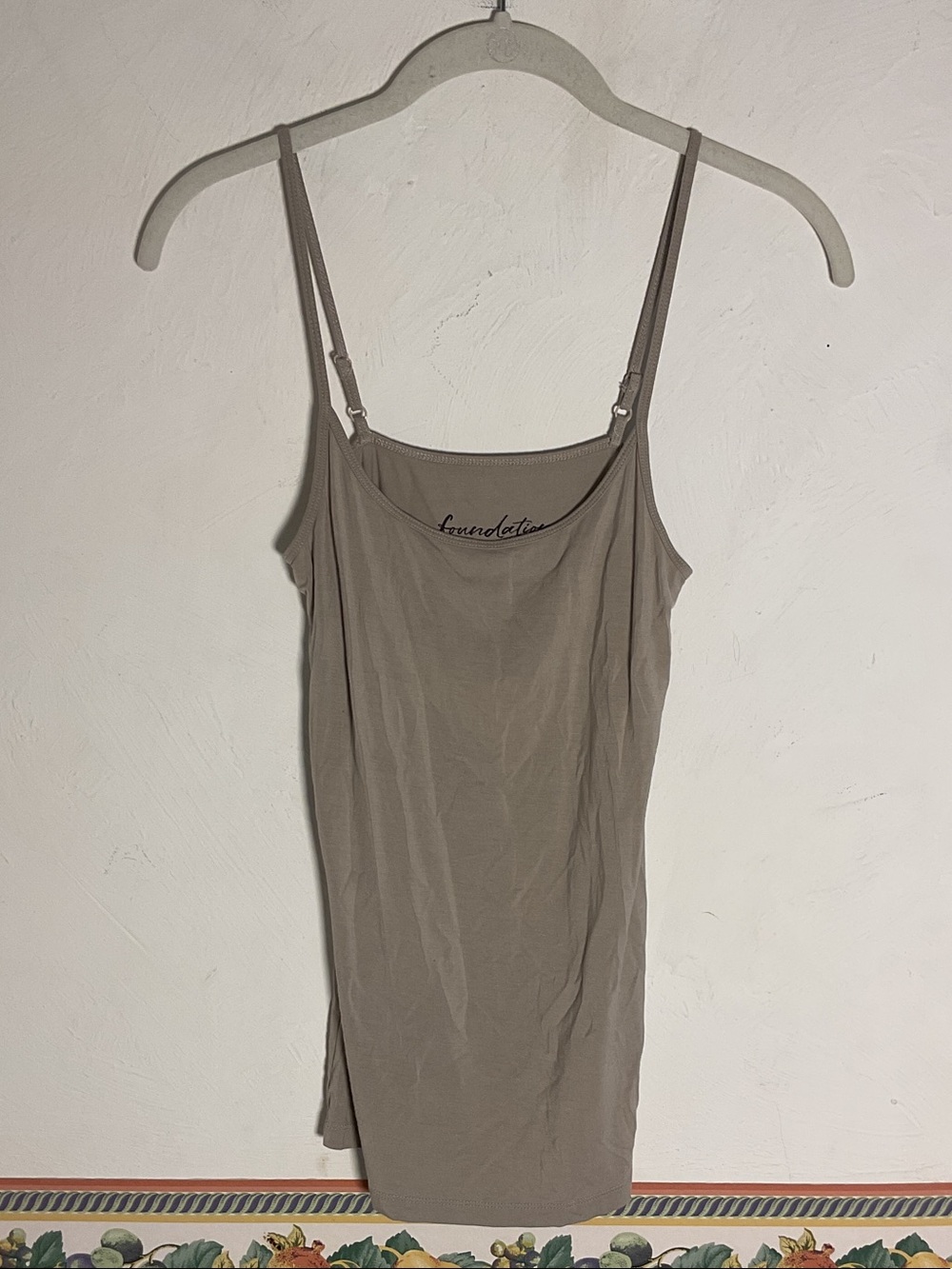 Foundation by Mr. Davis Bamboo Viscose Camisole Tank Top Size M Taupe - Picture 1 of 5